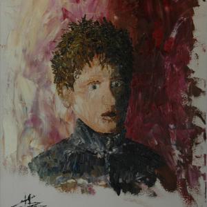 Un enfant. Huile sur toile, 37 x 46 cm, 2007. Ce tableau n'est plus disponible à la vente