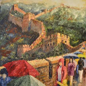 Grande Muraille. Huile sur toile, 53 x 46 cm, 20189. Ce tableau est disponible à la vente