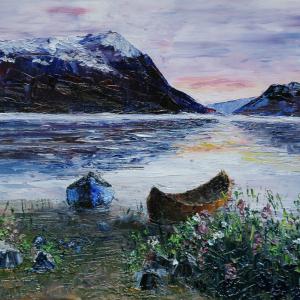 Grand Nord. Huile sur toile, 60 x 30 cm, 2007. Ce tableau n'est plus disponible à la vente