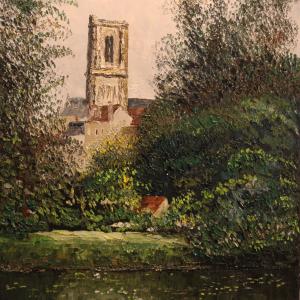 Coin de verdure. Huile sur toile, 40 x 60 cm, 2011 Ce tableau n'est plus disponible à la vente