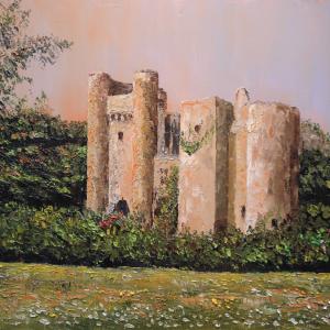 Le vieux château. Huile sur toile, 55 x 38 cm, 2011. Ce tableau n'est plus disponible à la vente