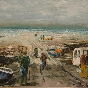 Bord de mer. Huile sur toile, 55 x 38 cm, 2013. Ce tableau n'est plus disponible à la vente