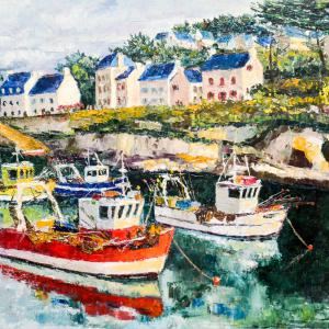 En Bretagne. Huile sur toile, 46 x 55 cm, 2017. Ce tableau n'est plus disponible à la vente