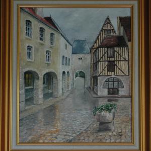 Après la pluie. Huile sur toile, 38 x 46 cm Ce tableau n'est plus disponible à la vente