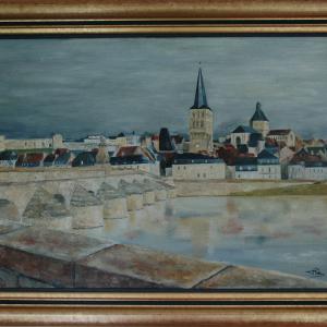 La Charité. Huile sur toile, 56 x 38 cm. Ce tableau n'est plus disponible à la vente