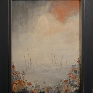 La Vouivre. Huile sur toile, 33 x 47 cm. Ce tableau n'est plus disponible à la vente