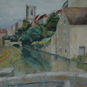 Sur les traces de Benjamin. Huile sur toile, 46 x 55 cm. Ce tableau n'est plus disponible à la vente