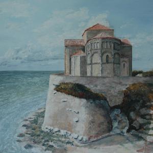 Talmont. Huile sur toile, 46 x 55 cm. Ce tableau n'est plus disponible à la vente