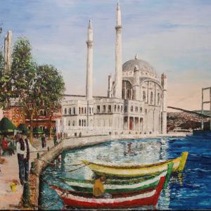 Bosphore. Huile sur toile, 100 x 150 cm, 2011. Ce tableau n'est plus disponible à la vente